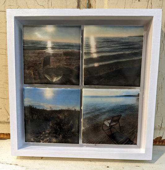 "Beach Dreaming" - Original Wax Encaustic Art Piece