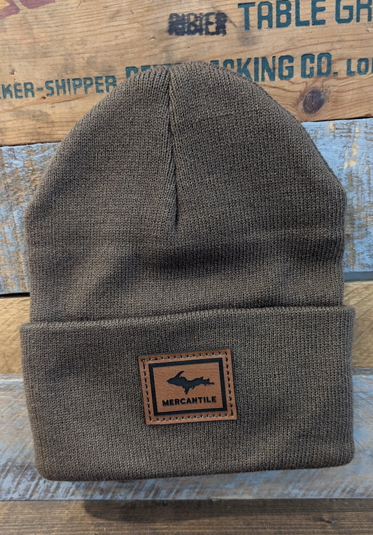 U.P. Mercantile Up North Beanie Hat - Woods Brown