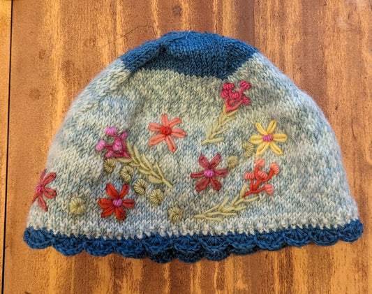 Knit Hat, "Sadie" in Mint