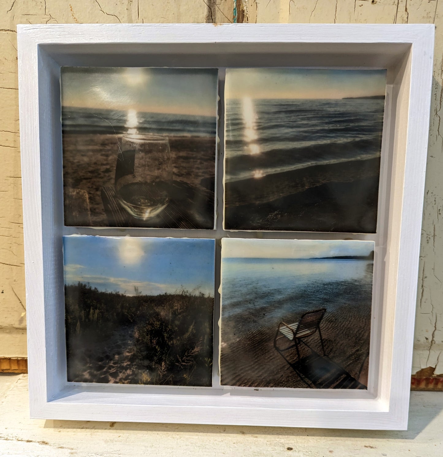 "Beach Dreaming" - Original Wax Encaustic Art Piece