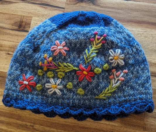 Knit Hat "Sadie" in Blue
