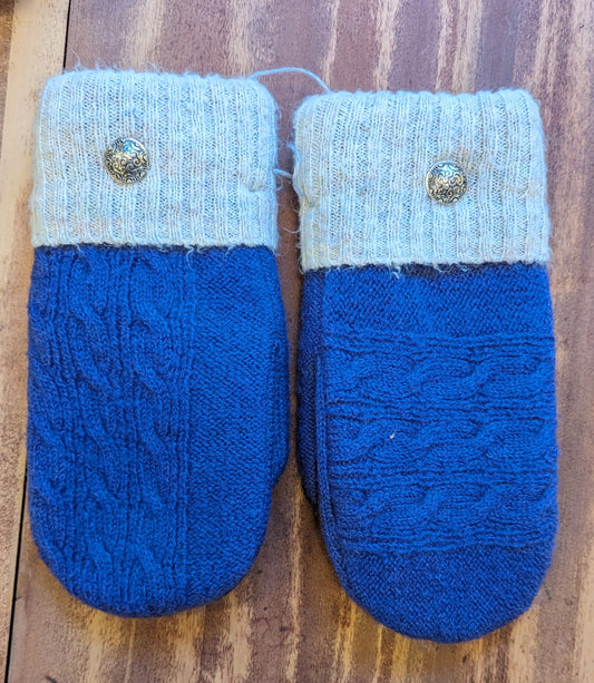 Mackinac Mittens, Bright Blue