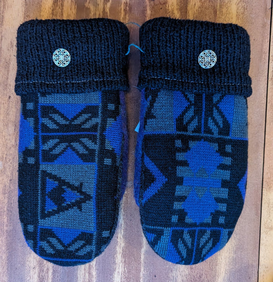 Mackinac Mittens Multi Blue