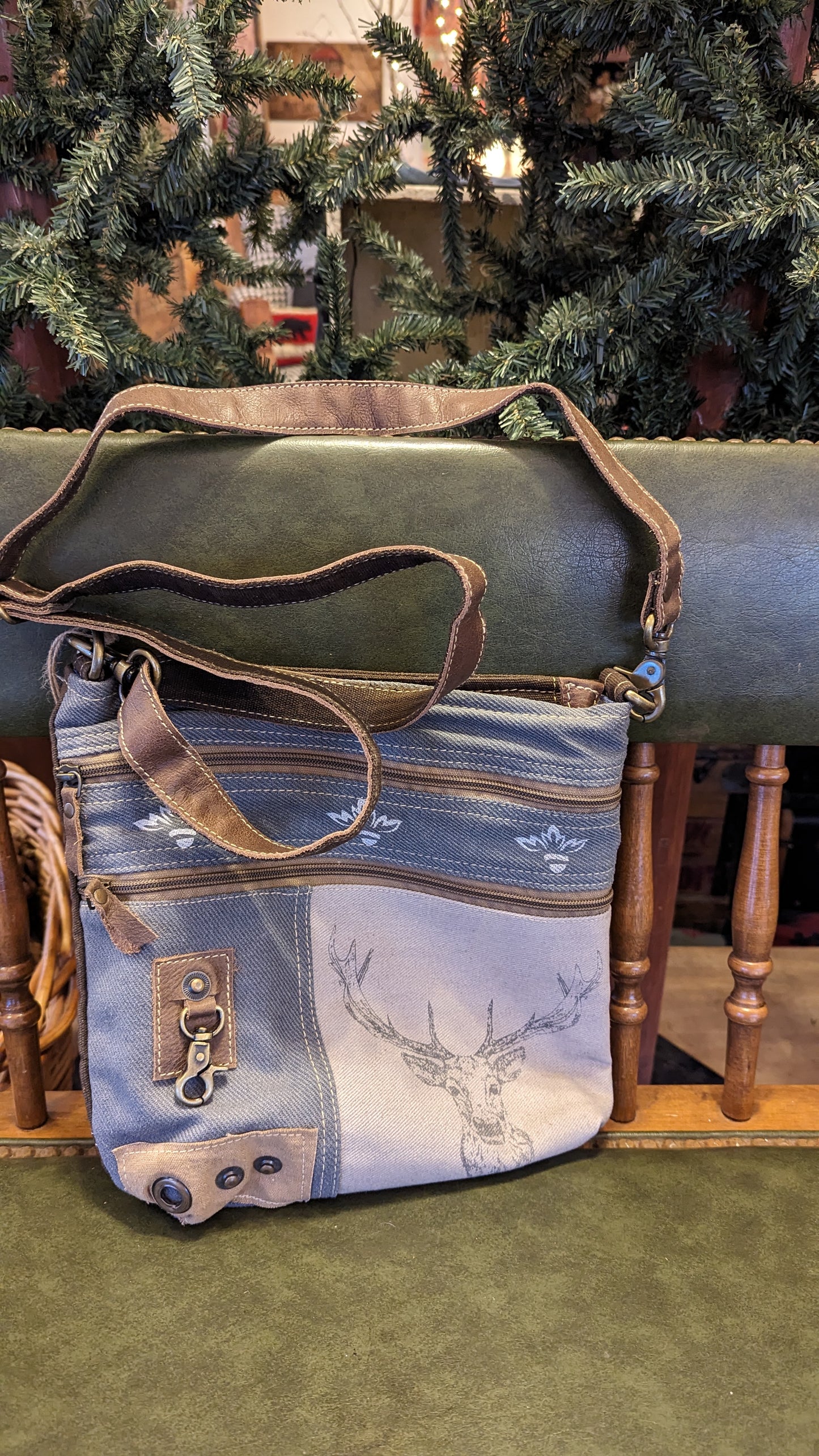 Canvas Bag, Medium Size, Deer Pattern