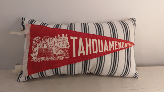 Pillow - Antique Pennant Tahquamenon Falls Red #1